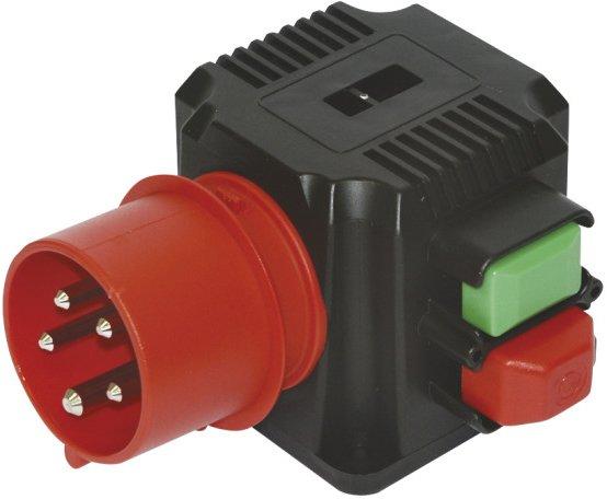 CEE Aufbaugerätestecker 16A 5p 6h m. Untersp.
