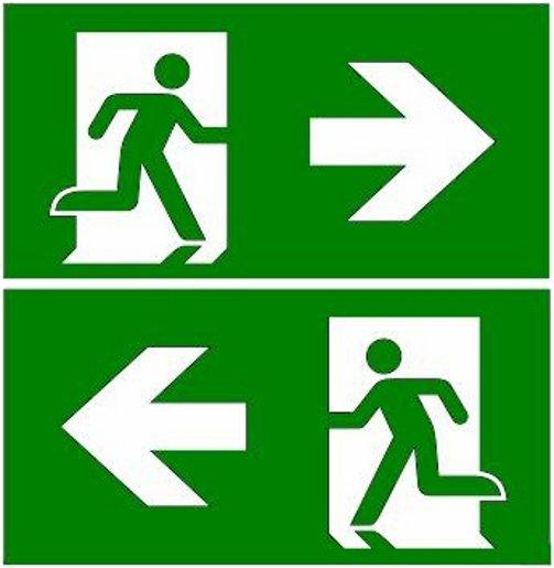 Piktogramm Links/Rechts ISO 7010 Doppelseitig