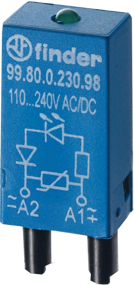 Modul-EMV LED-grün + Varistor 6 -2 4 V AC / DC Serie 99