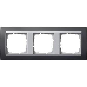 3-fach Abdeckrahmen für Aluminium Event anthrazit