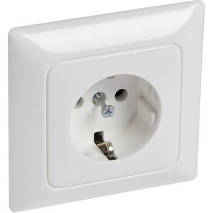 Steckdose (SL) 1-fach volle Platte Creoultraweiß