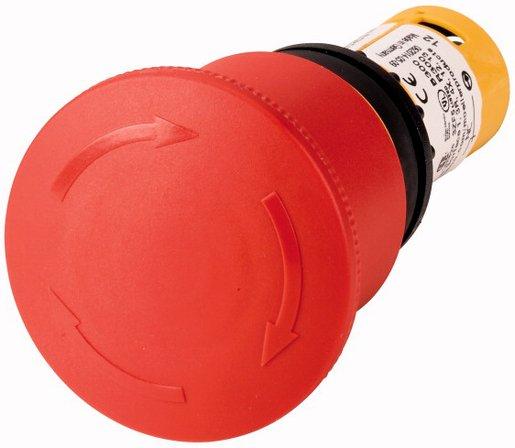 Not-Aus-Schalter 45 mm zug/dreh 2Ö schwarz-rot