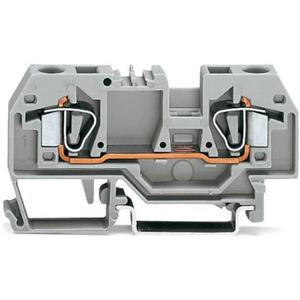 2-Leiter-Durchgangsklemme 0,2 - 6 mm² grau