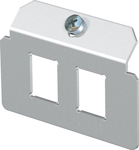 Trägerplatte mit 2 x Lochbild Typ C V2A