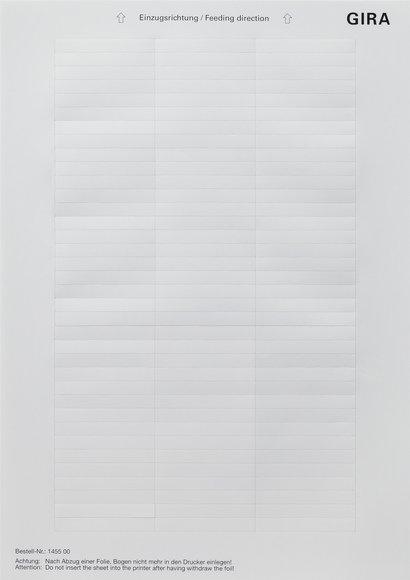 Beschriftungsbögen im DIN A4-Format 51,2 x 7,0 mm reinweiß