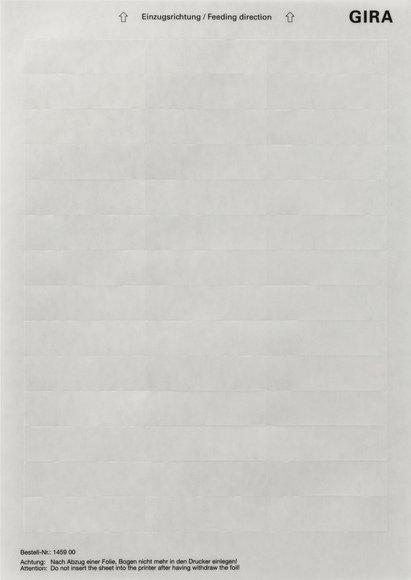 Beschriftungsbögen im DIN A4-Format 62,0 x 18,0 mm reinweiß