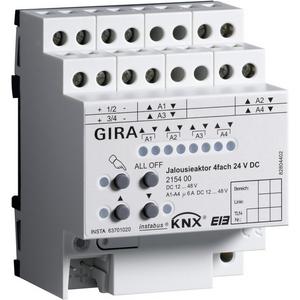 Jalousieaktor 4-fach 24V DC KNX/EIB REG