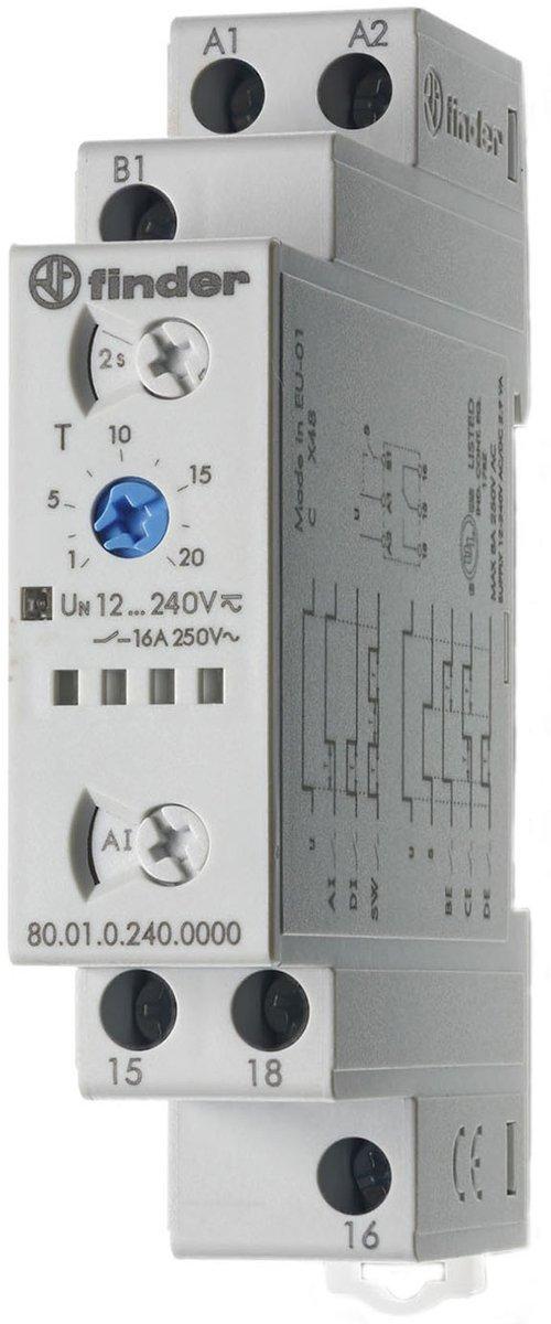 Multifunktions-Zeitrelais 17,5mm 1 W 16 A 12 - 240 V AC/DC Serie 80