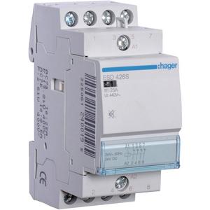 Installationsschütz für Reiheneinbau 25 A 4Ö 24 V brummfrei ESD426S