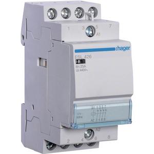 Installationsschütz für Reiheneinbau 25 A 4Ö 12 V ESL426