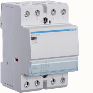 Installationsschütz für Reiheneinbau 25 A 3S+1Ö 12 V ESL428