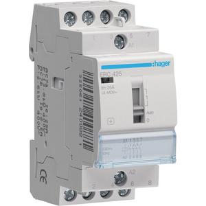 Installationsschütz für Reiheneinbau 25 A 4S 230 V Handschaltung