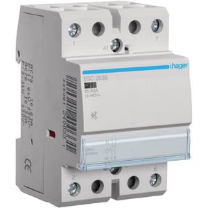Installationsschütz für Reiheneinbau 63 A 2S 230 V brummfrei ESC263S