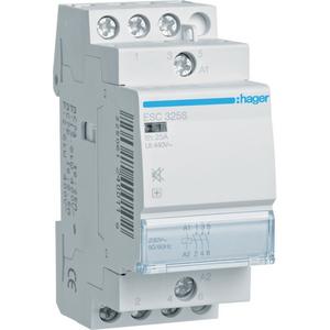 Installationsschütz für Reiheneinbau 25 A 3S 230 V brummfrei ESC325S