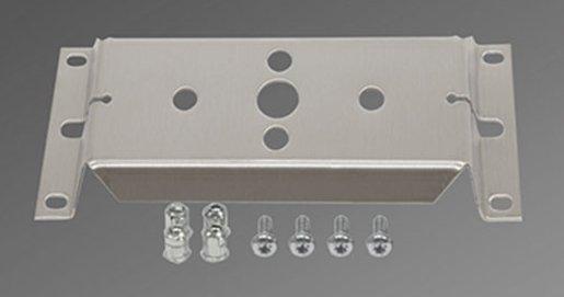 Verbinder Abh. am Stoß aus Inox SAB 095 metallisch