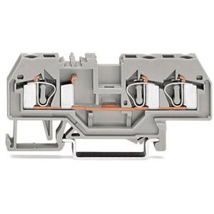 3-Leiter-Durchgangsklemme 0,08 - 4 mm² grau