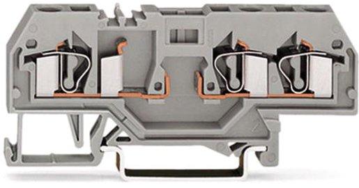 3-Leiter-Basisklemme 0,08 - 4 mm² grau