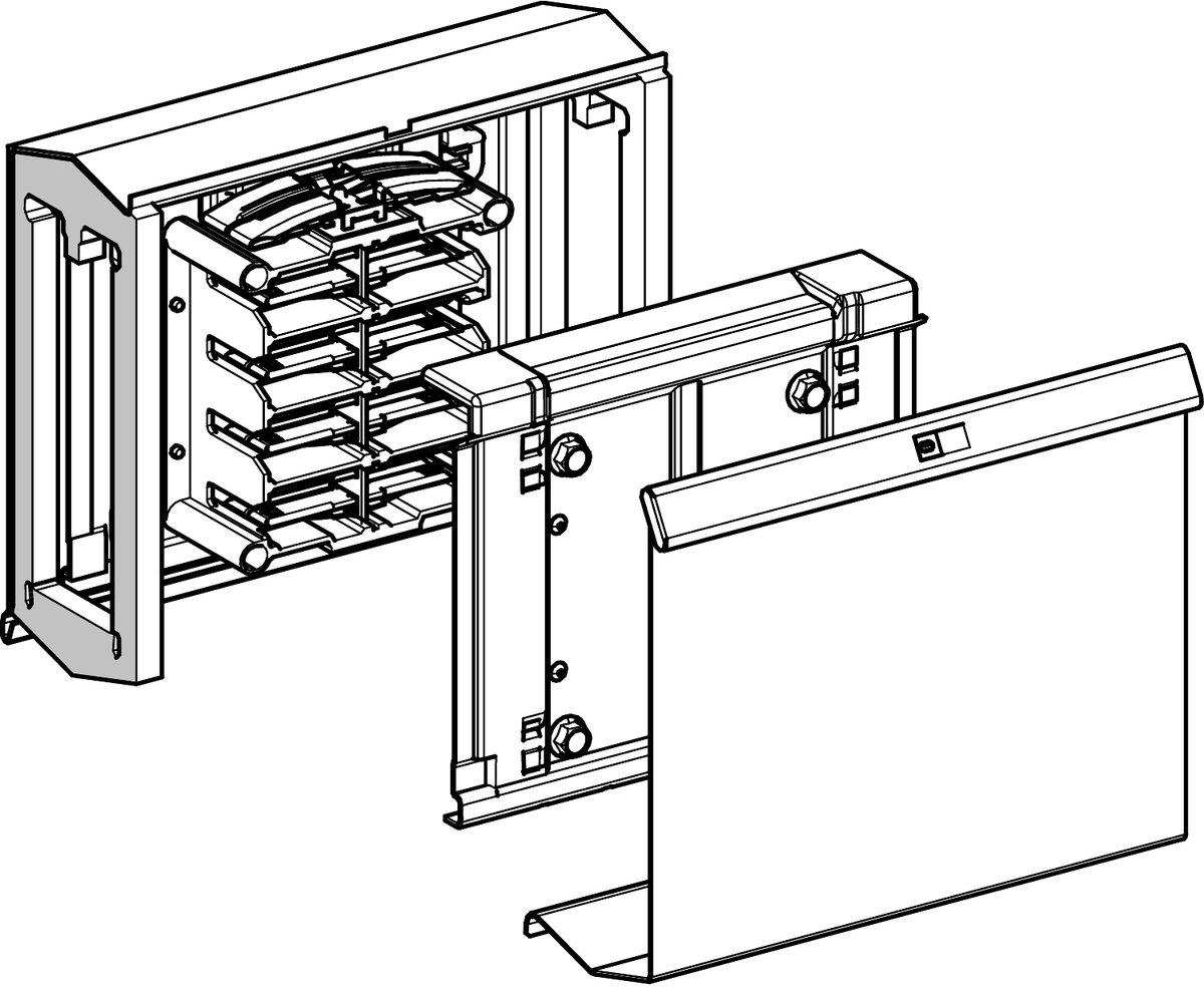 KSA Zubehör Verbindungsblock 250A Anschluss an Canalis KSA IP52