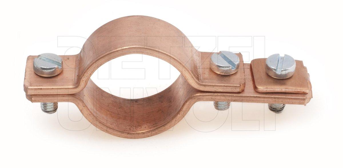 Erdungsrohrschelle mit Schraube ERS/M5 3/8"Cu