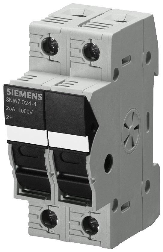 Zylindersicherungshalter 10x38 1000V 25A 2-polig