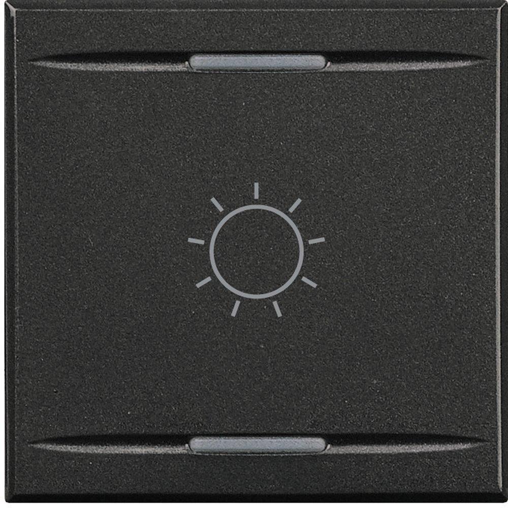 Symbolwippe Tastsensor mit 2 Funktionen "Licht" 2-modulig Anthrazit