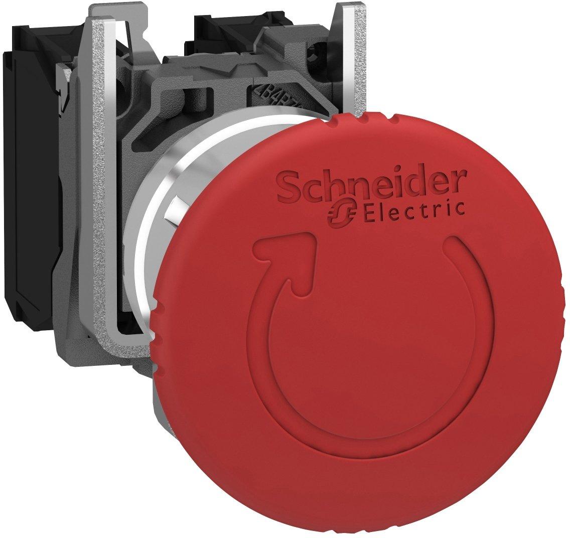Not-Aus-Taster Ø 22mm Pilzdrucktaster Ø40mm rot Drehentriegelung 2Ö+1S