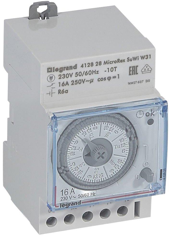 Wochenschaltuhr MicroRex W31 Su/Wi Plug&Play auto.Zeiteinstellung bei Inbetrieb.