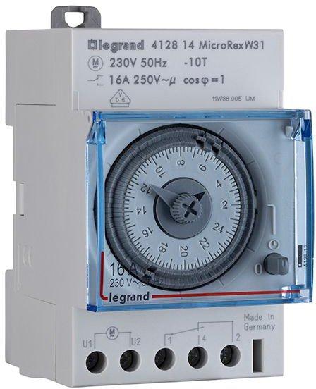 Wochenzeitschaltuhr analog MicroRex W31 ohne Gangreserve 230V 50Hz 1Kanal 3TE
