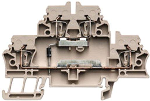 Bauelement - Z - Reihenklemme mit elektrischem Bauteilen dunkelbeige