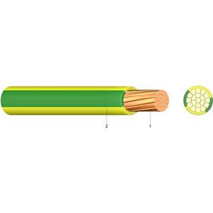 PVC Aderleitung Ym 35 gelb/grün Eca 19-drähtig
