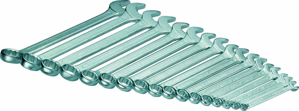 Maulringschlüssel-Satz 17teilig DIN 3113A SW6 bis SW22 1mm-Stufung