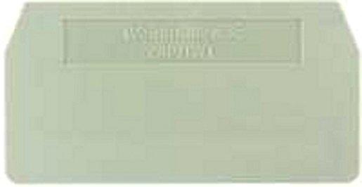 Abschlussplatte für P-Reihe dunkelbeige 3 mm