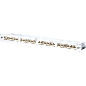 Patchpanel 19 Zoll E-DAT C6A 24 Port 1HE modular LSA