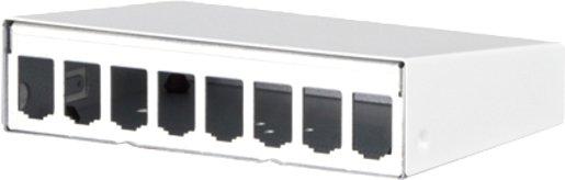 Modul AP-Gehäuse 8 Port reinweiß unbestückt