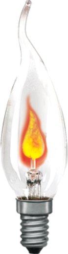 Glühlampe Cosy Flackerkerze 3 Watt E14 Klar