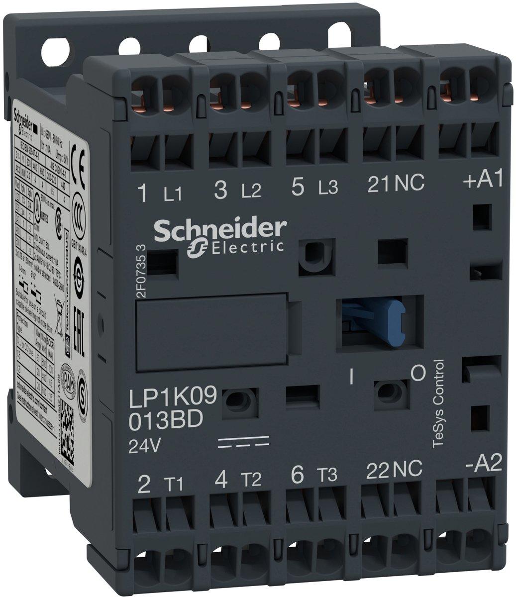 Leistungsschütz 3p+1Ö 4kW/400V/AC3 9A 24V DC