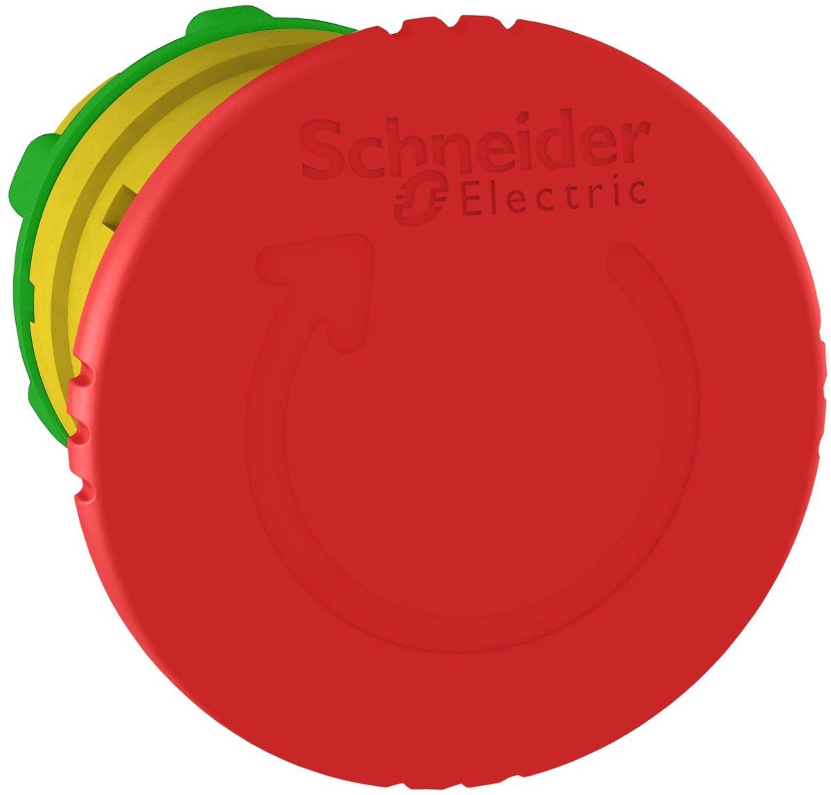 Not-Aus/Not-Halt-Schalter Frontel. Harmony XB5 22mm rot Pilz 40mm Drehentriegel.