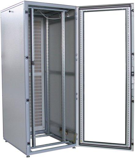 19 Zoll Server - Netzwerkschrank 42HE 800x1000 RAL7035 mit Sichttür