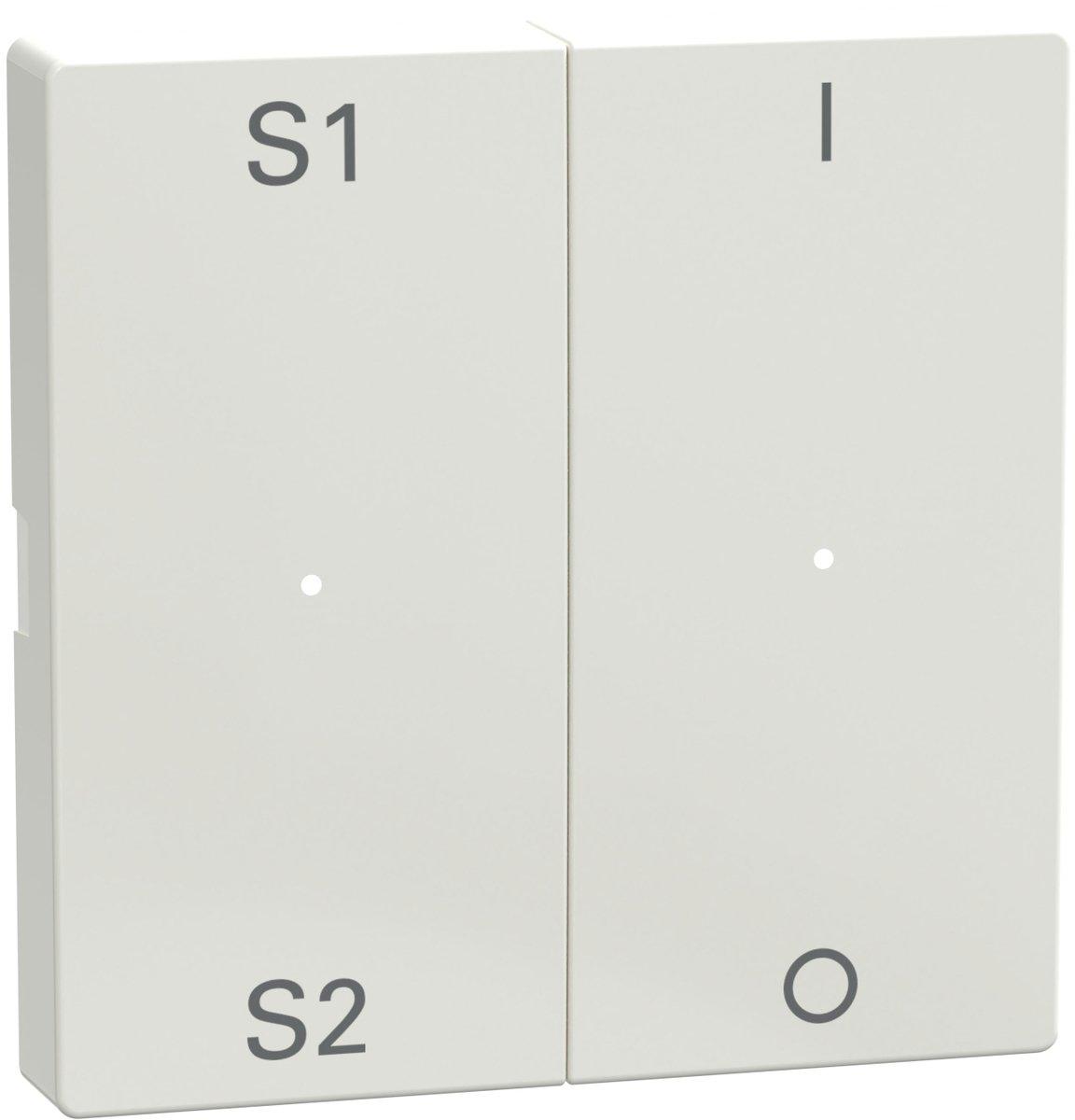 Wippen für Taster-Modul 2fach (Szene1/2 1/0) polarweiß