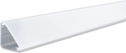 Delta Profil mit Diffusor 200 cm Alu/Kunststoff - Alu eloxiert / Satin