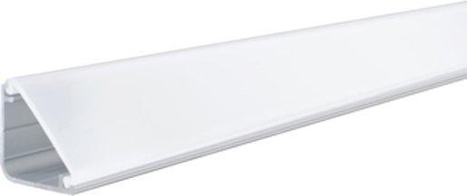 Delta Profil mit Diffusor 100 cm Alu/Kunststoff - Alu eloxiert / Satin