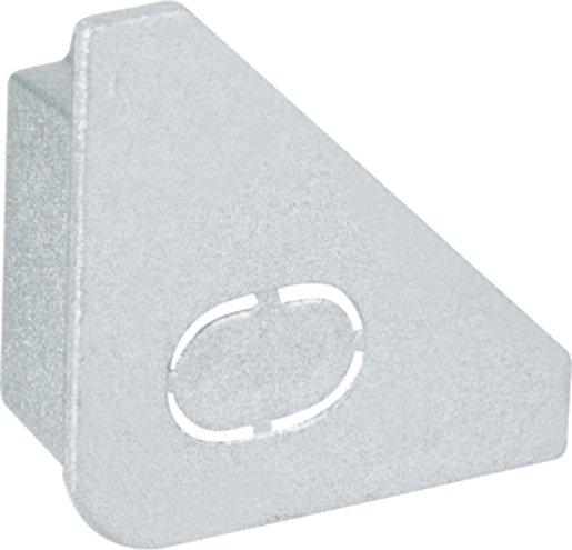 Duo Profil Cap Endkappe 2er Pack Kunststoff Alu matt