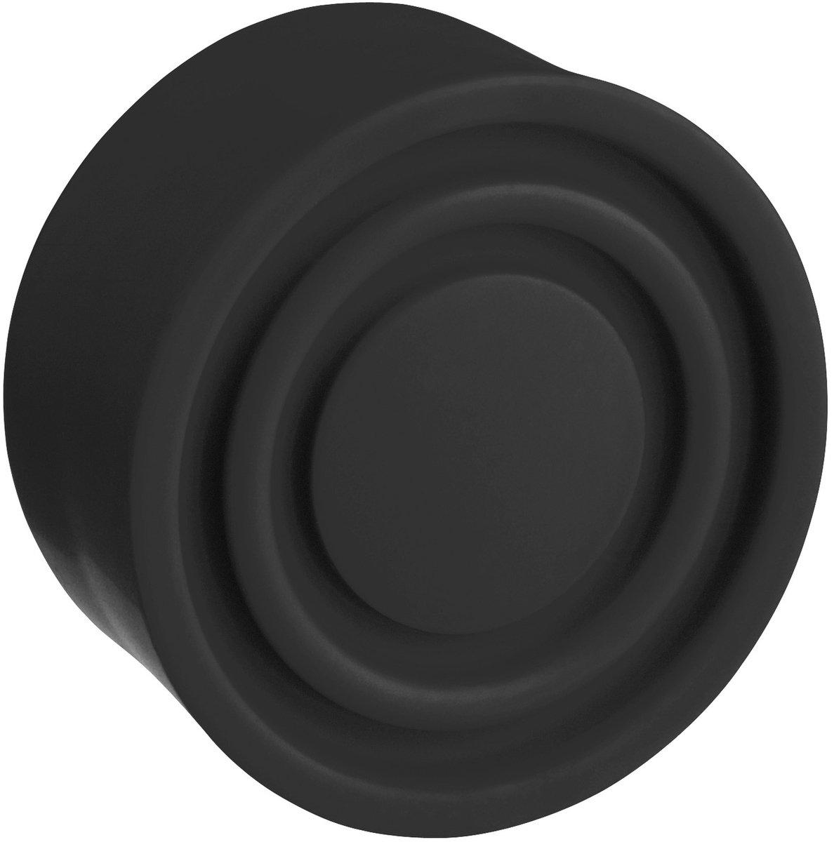 Schwarze Schutzkappe für runden flachen Drucktaster Ø22