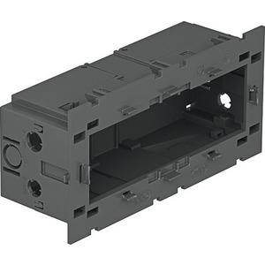 Geräteeinbaudose 3-fach für Modul 45 160x76x51 PA eisengrau