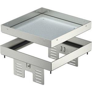 Quadratische Kassette blind 200x200mm V2A