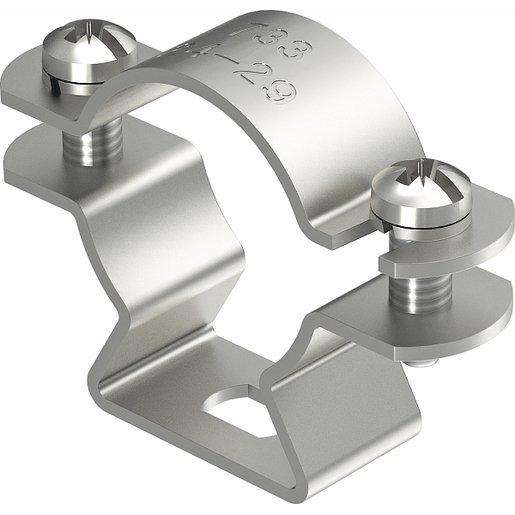 Leitungshalter für isCon-Leitung grau ø 26mm V2A