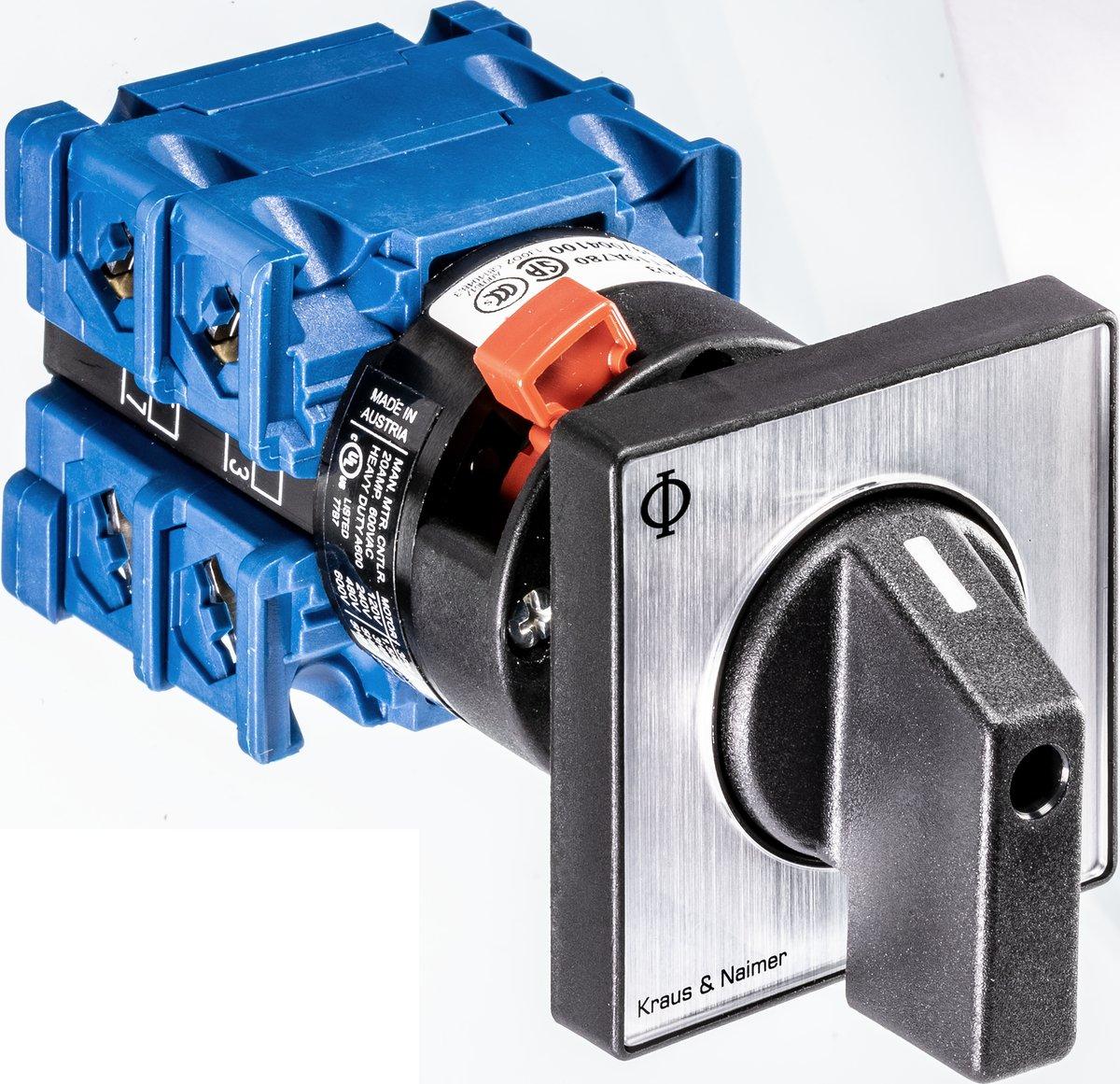 Ausschalter 1polig 60° Zentralbefestigung 22,5 mm