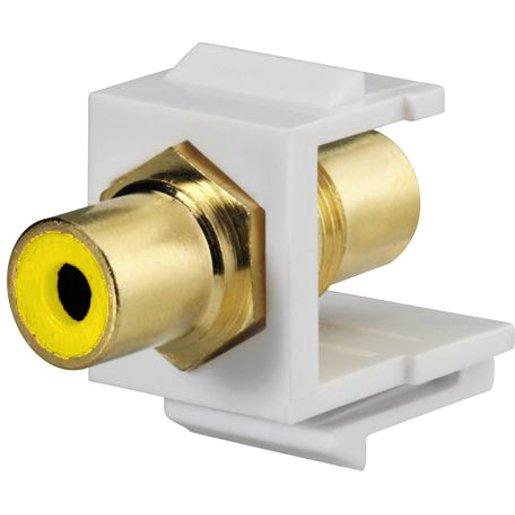 Cinch Keystone Modul gelbe Buchse rws