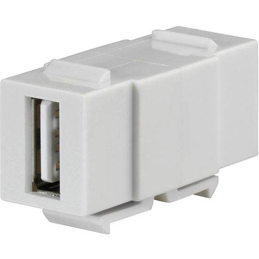 USB-A Keystone Modul reinweiß