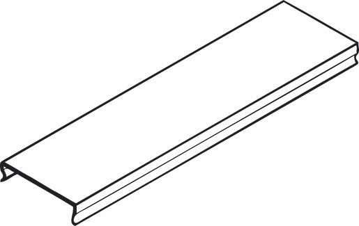 Deckel für Kabelrinne P31 L3000 B300 Edelstaht V2A